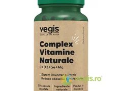 Complex Vitamine Naturale (C+D3+Se+Mg) 30 cps vegetale VEGIS